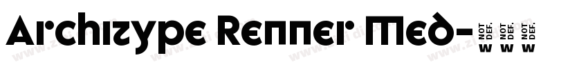 Architype Renner Med字体转换 Architype Renner Med字体转换